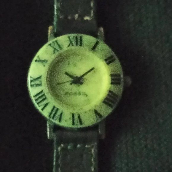 Vintage Stone Fossil wrist watch main image 6